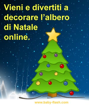 decora l'albero di Natale